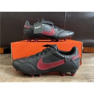 Nike Premier 3 Firm Ground Soccer Cleats Black Team Red Men’s Sz 7.5 AT5889-060